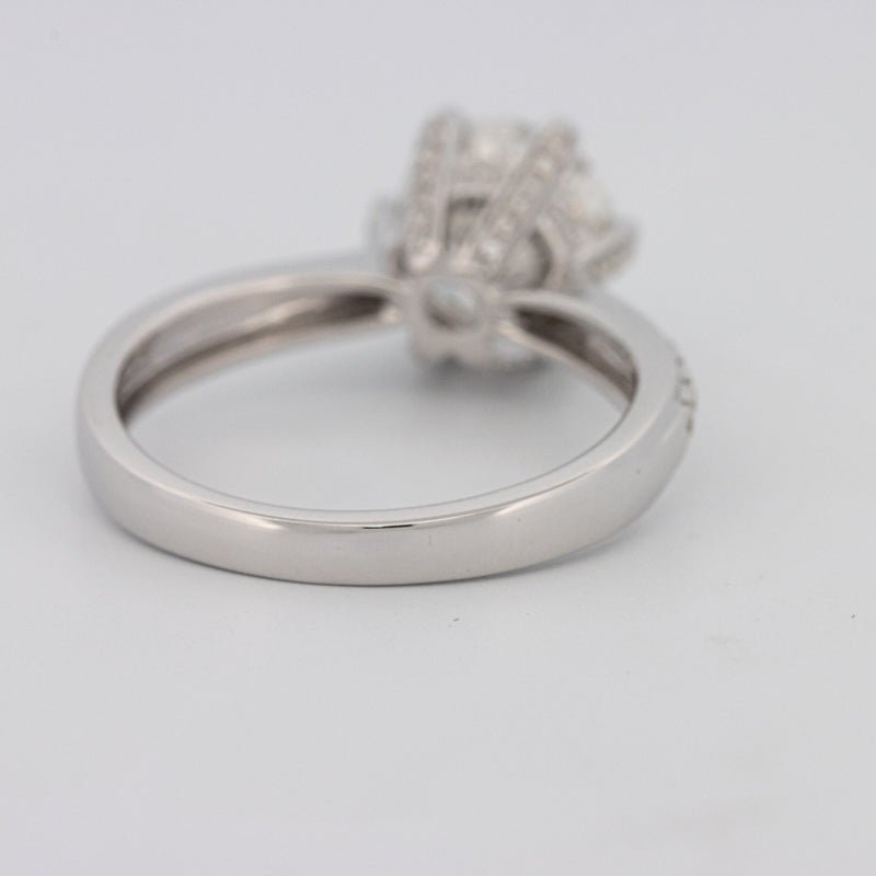 1.90 CT Round Cut Full Pavé Solitaire (LG) - ZIZOV DIAMONDS