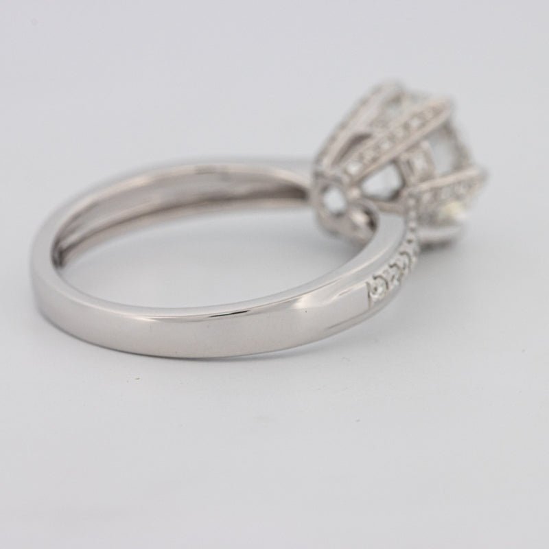 1.90 CT Round Cut Full Pavé Solitaire (LG) - ZIZOV DIAMONDS