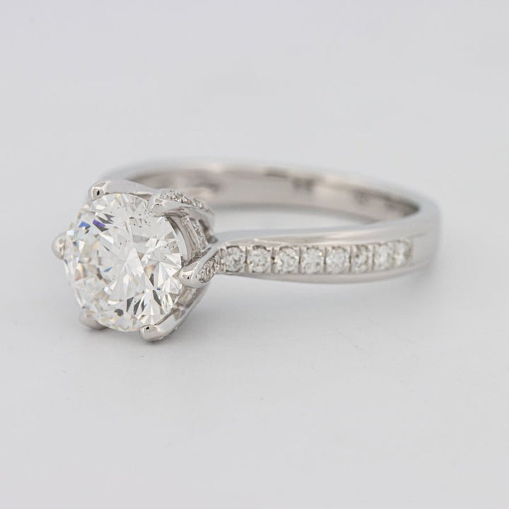 1.90 CT Round Cut Full Pavé Solitaire (LG) - ZIZOV DIAMONDS