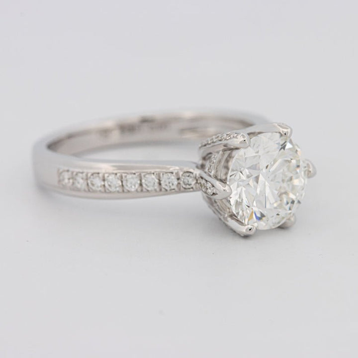 1.90 CT Round Cut Full Pavé Solitaire (LG) - ZIZOV DIAMONDS