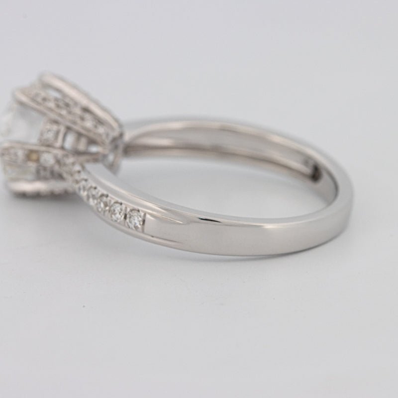 1.90 CT Round Cut Full Pavé Solitaire (LG) - ZIZOV DIAMONDS