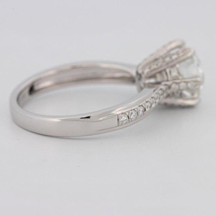 1.90 CT Round Cut Full Pavé Solitaire (LG) - ZIZOV DIAMONDS