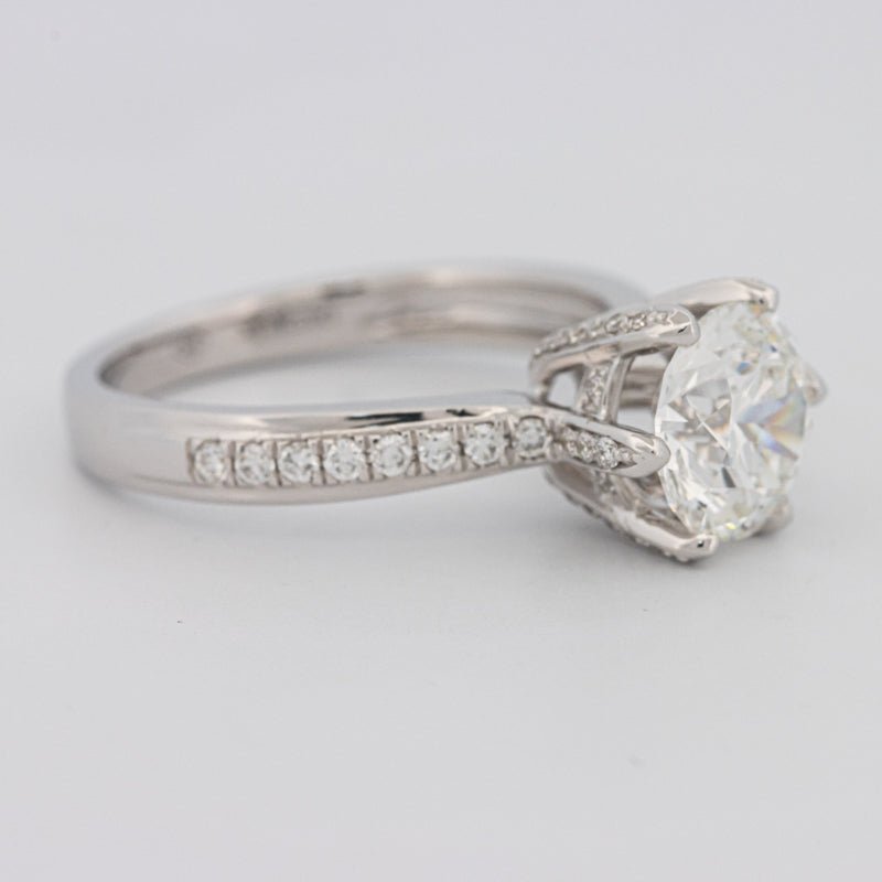 1.90 CT Round Cut Full Pavé Solitaire (LG) - ZIZOV DIAMONDS