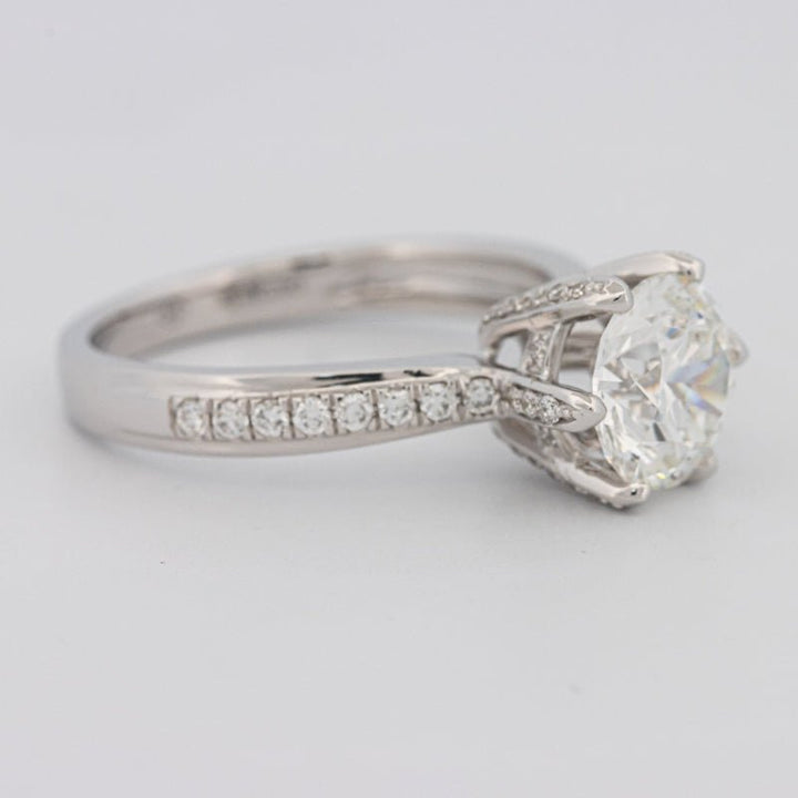 1.90 CT Round Cut Full Pavé Solitaire (LG) - ZIZOV DIAMONDS