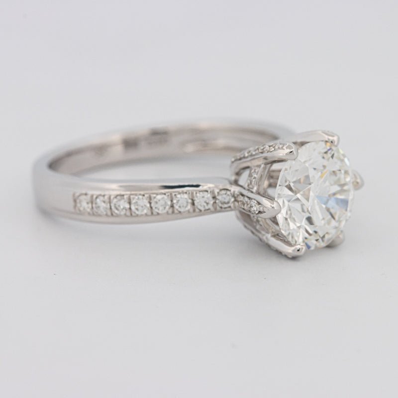 1.90 CT Round Cut Full Pavé Solitaire (LG) - ZIZOV DIAMONDS