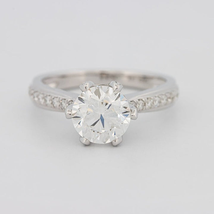1.90 CT Round Cut Full Pavé Solitaire (LG) - ZIZOV DIAMONDS