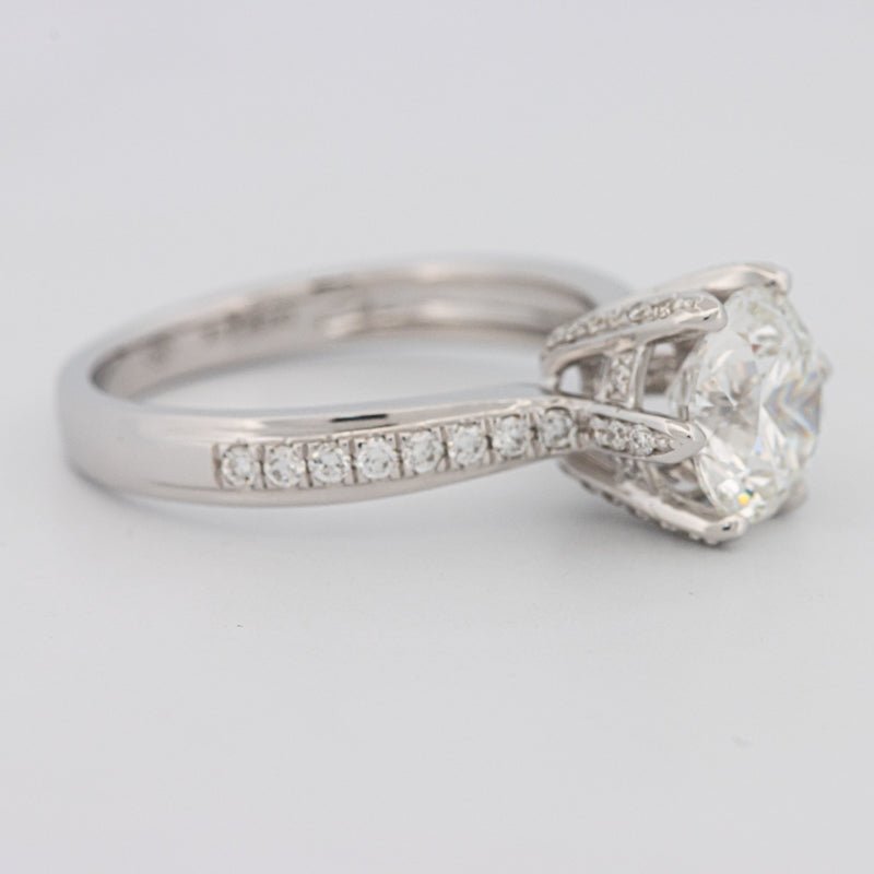 1.90 CT Round Cut Full Pavé Solitaire (LG) - ZIZOV DIAMONDS