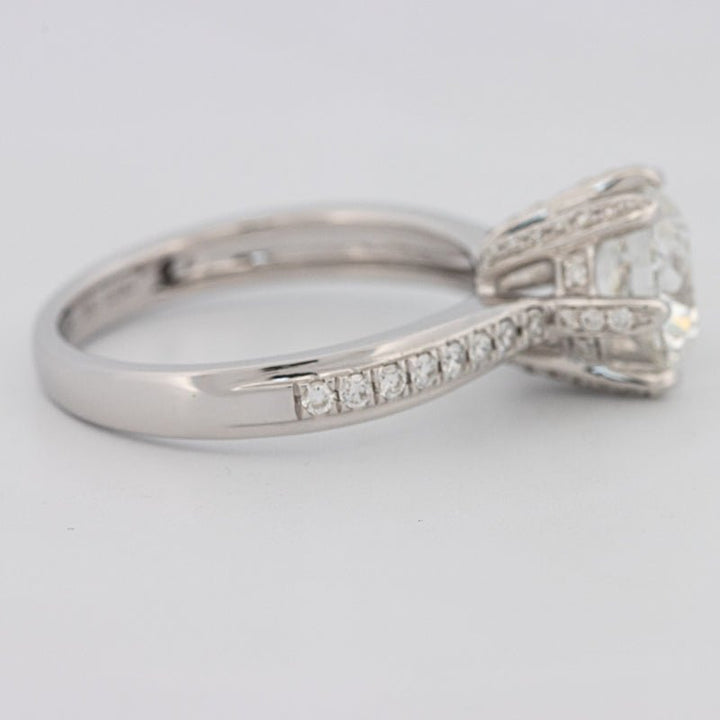 1.90 CT Round Cut Full Pavé Solitaire (LG) - ZIZOV DIAMONDS