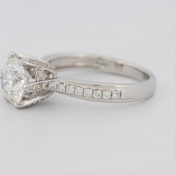 1.90 CT Round Cut Full Pavé Solitaire (LG) - ZIZOV DIAMONDS