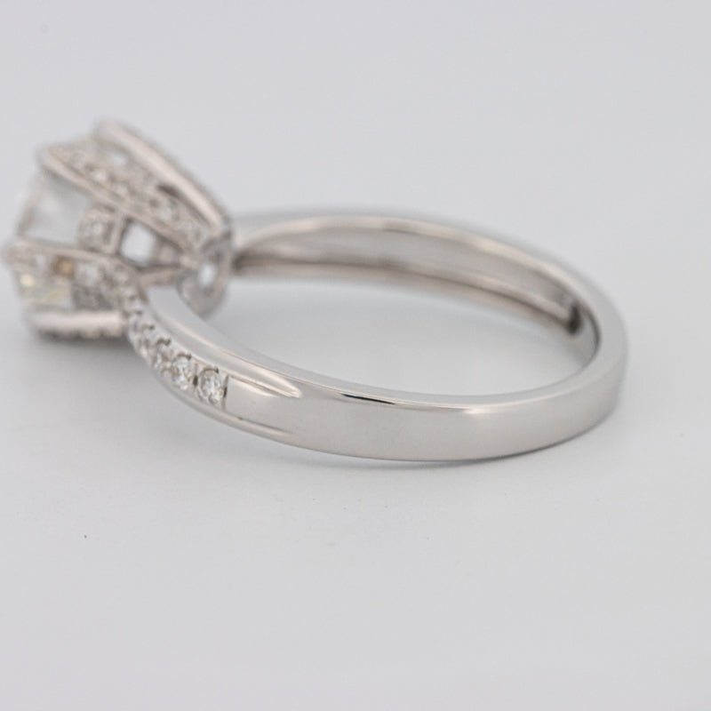 1.90 CT Round Cut Full Pavé Solitaire (LG) - ZIZOV DIAMONDS