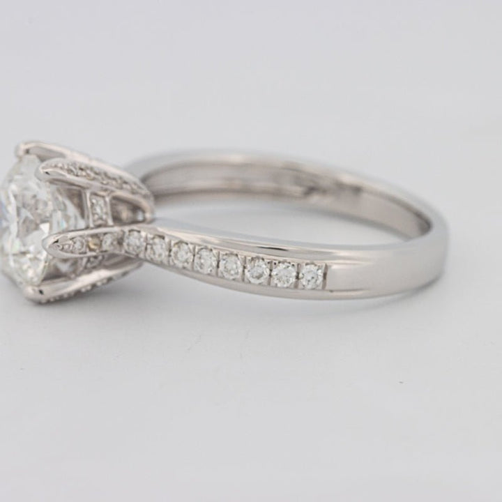 1.90 CT Round Cut Full Pavé Solitaire (LG) - ZIZOV DIAMONDS