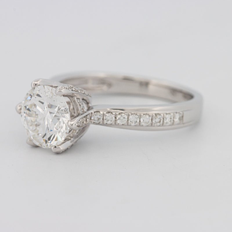 1.90 CT Round Cut Full Pavé Solitaire (LG) - ZIZOV DIAMONDS