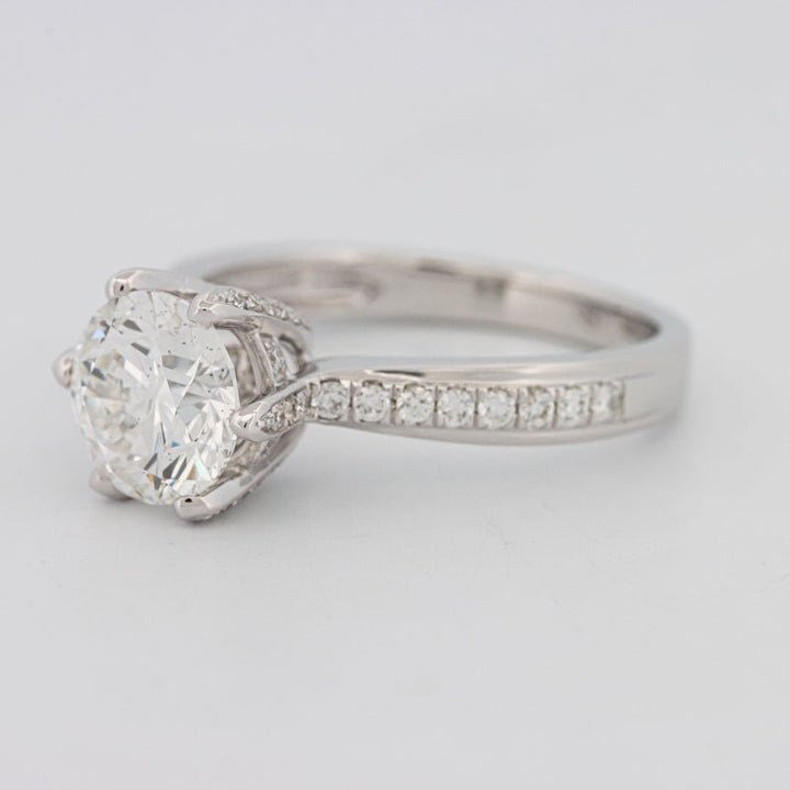 1.90 CT Round Cut Full Pavé Solitaire (LG) - ZIZOV DIAMONDS