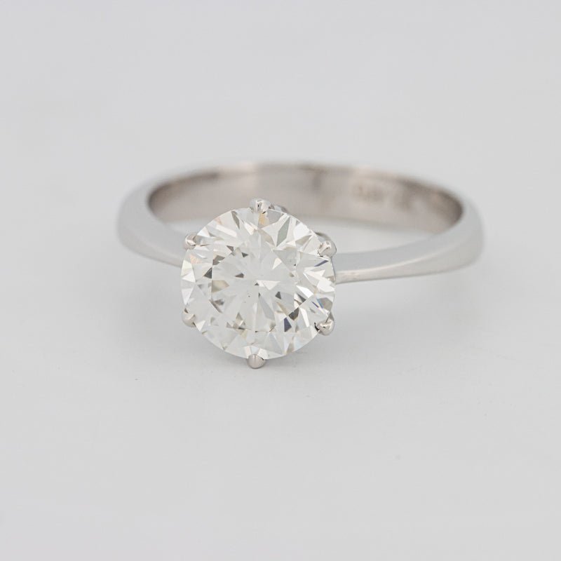 2 CT Classic Thin Band Six Prong Round Solitaire (LG) - ZIZOV DIAMONDS
