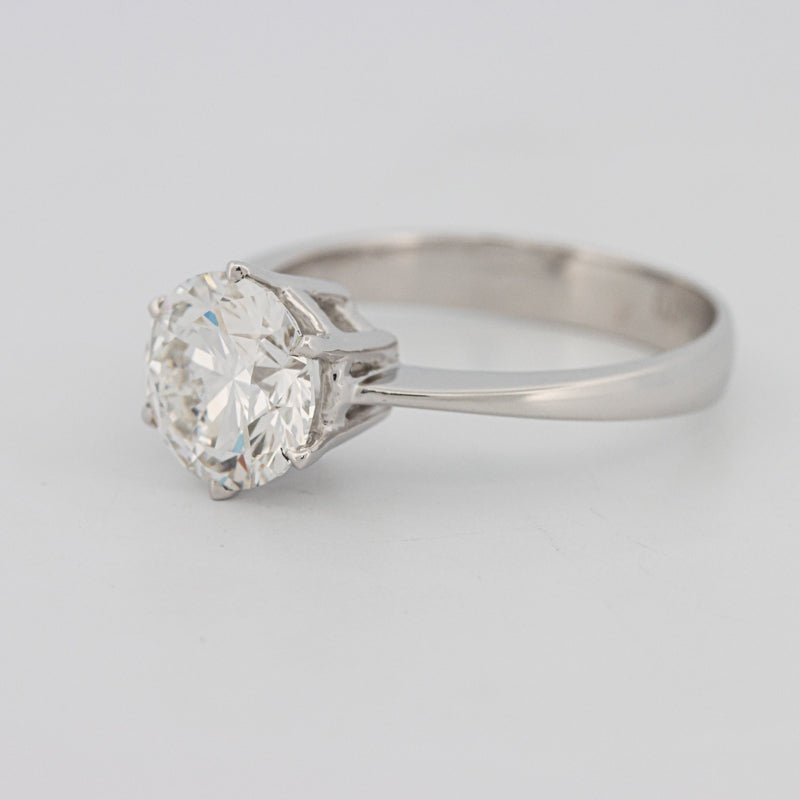 2 CT Classic Thin Band Six Prong Round Solitaire (LG) - ZIZOV DIAMONDS
