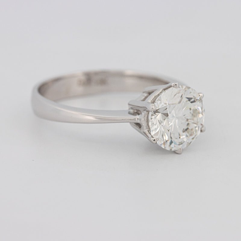 2 CT Classic Thin Band Six Prong Round Solitaire (LG) - ZIZOV DIAMONDS