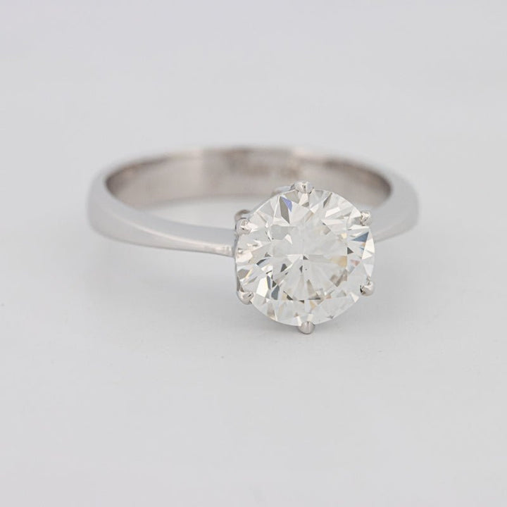 2 CT Classic Thin Band Six Prong Round Solitaire (LG) - ZIZOV DIAMONDS