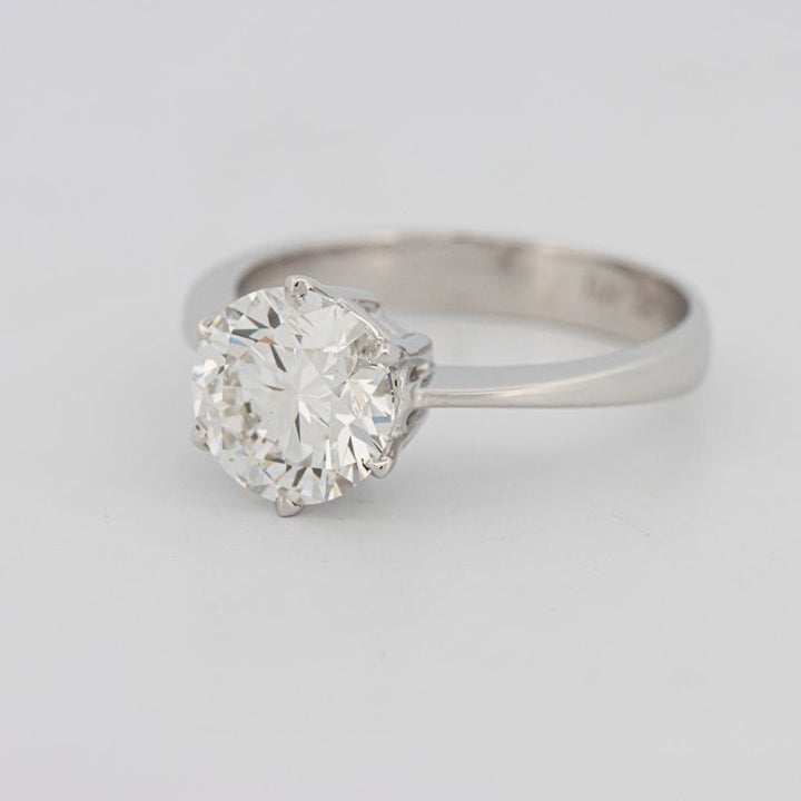 2 CT Classic Thin Band Six Prong Round Solitaire (LG) - ZIZOV DIAMONDS
