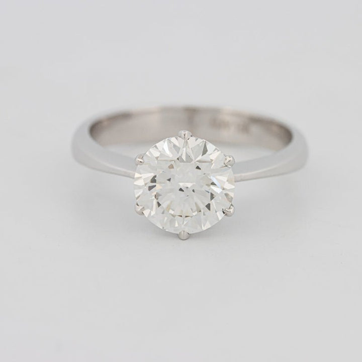 2 CT Classic Thin Band Six Prong Round Solitaire (LG) - ZIZOV DIAMONDS