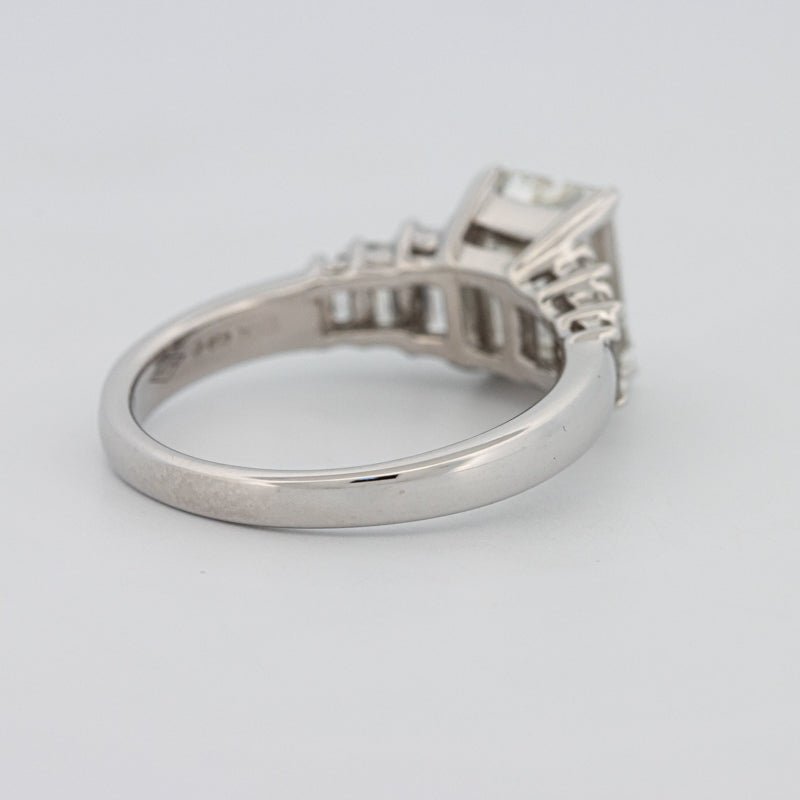 2 CT Emerald Cut Trilogy Solitaire - ZIZOV DIAMONDS