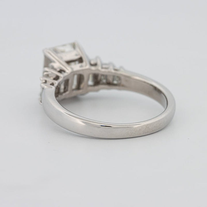 2 CT Emerald Cut Trilogy Solitaire - ZIZOV DIAMONDS