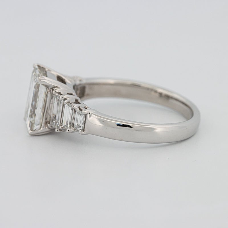 2 CT Emerald Cut Trilogy Solitaire - ZIZOV DIAMONDS