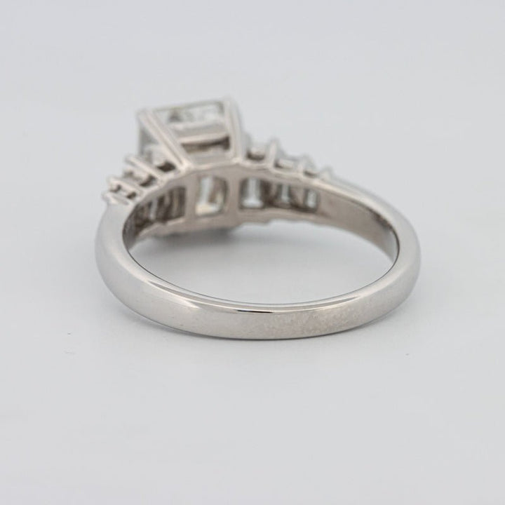 2 CT Emerald Cut Trilogy Solitaire - ZIZOV DIAMONDS