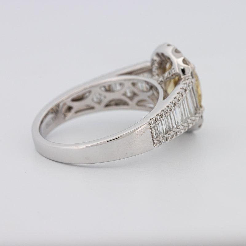 2 CT Fancy Deep Yellow Oval Halo Solitaire - ZIZOV DIAMONDS