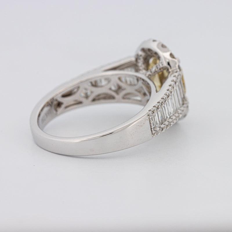 2 CT Fancy Deep Yellow Oval Halo Solitaire - ZIZOV DIAMONDS