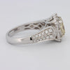 2 CT Fancy Light Yellow Square Radiant Halo Solitaire - ZIZOV DIAMONDS
