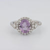 2 CT Round Amethyst Halo Ring - ZIZOV DIAMONDS