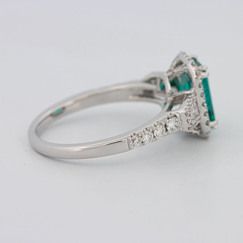 2.35 CT Emerald Cut Paraiba Ring - ZIZOV DIAMONDS