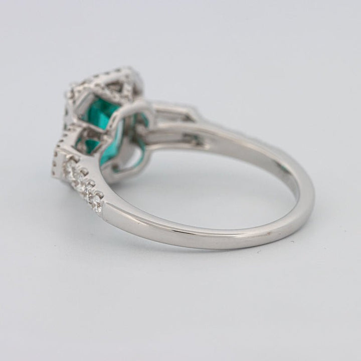 2.35 CT Emerald Cut Paraiba Ring - ZIZOV DIAMONDS