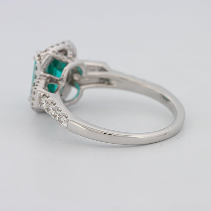 2.35 CT Emerald Cut Paraiba Ring - ZIZOV DIAMONDS