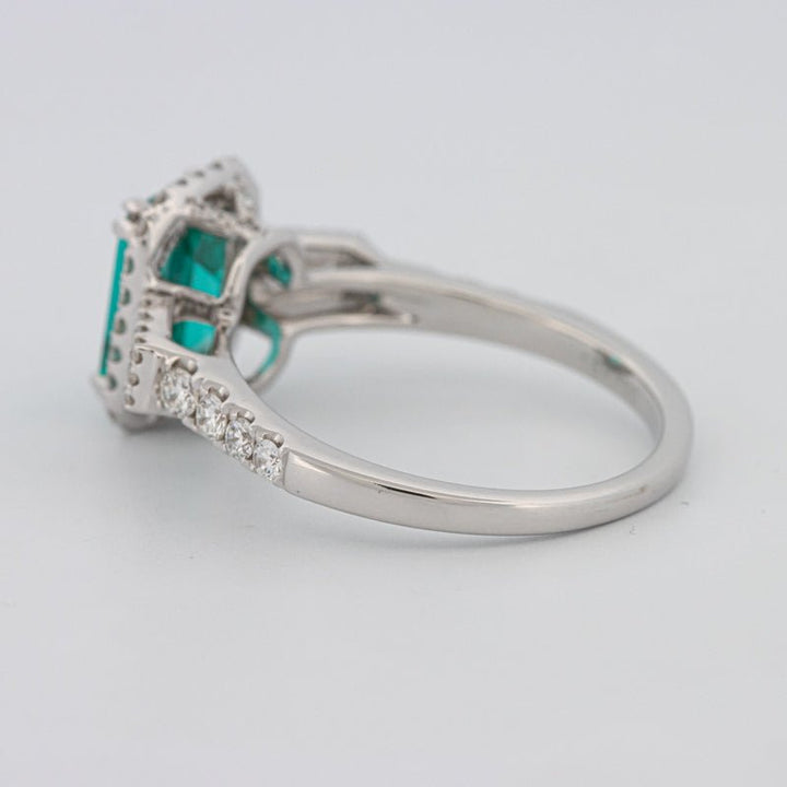 2.35 CT Emerald Cut Paraiba Ring - ZIZOV DIAMONDS