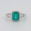2.35 CT Emerald Cut Paraiba Ring - ZIZOV DIAMONDS