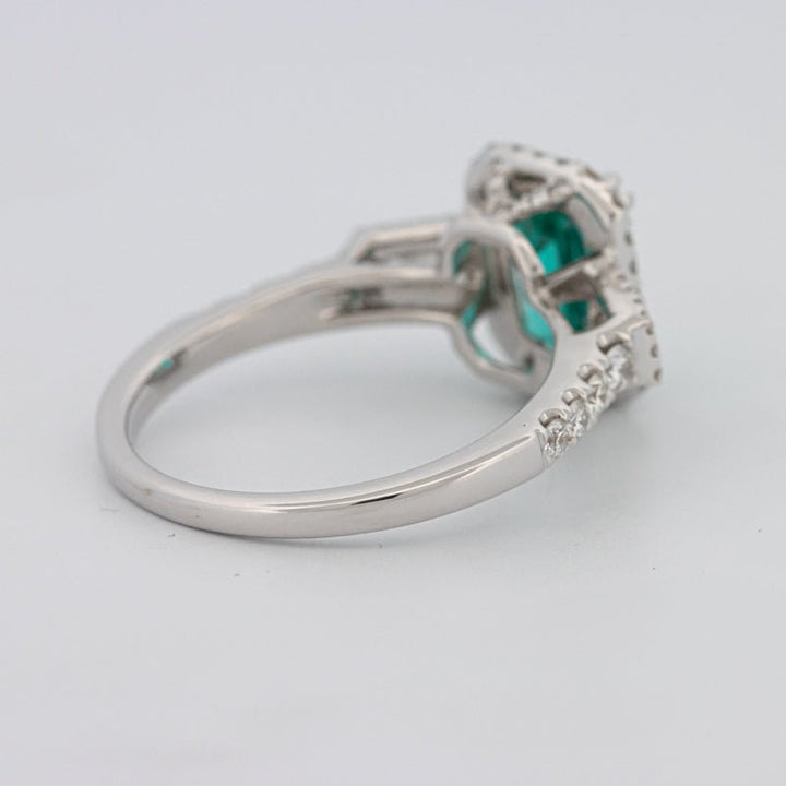 2.35 CT Emerald Cut Paraiba Ring - ZIZOV DIAMONDS
