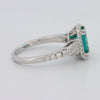 2.35 CT Emerald Cut Paraiba Ring - ZIZOV DIAMONDS