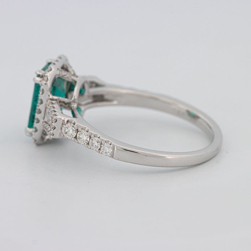 2.35 CT Emerald Cut Paraiba Ring - ZIZOV DIAMONDS