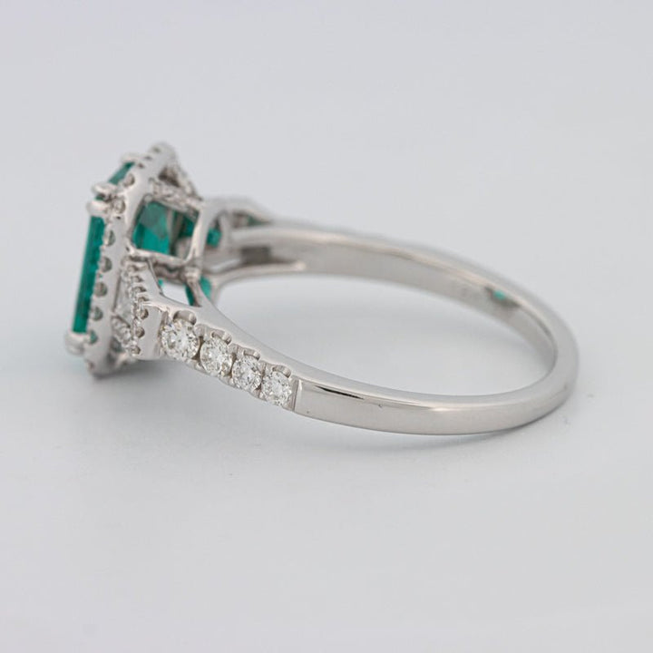 2.35 CT Emerald Cut Paraiba Ring - ZIZOV DIAMONDS