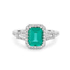 2.35 CT Emerald Cut Paraiba Ring - ZIZOV DIAMONDS