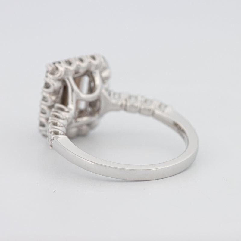 2.37 CT Emerald Quartz Flumé Halo Ring - ZIZOV DIAMONDS