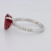 2.40 CT Pearshape Red Ruby Ring - ZIZOV DIAMONDS