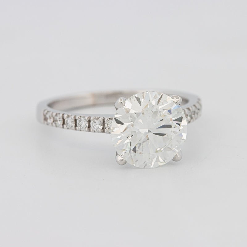2.50 CT Round Solitaire Pavé (LG) - ZIZOV DIAMONDS