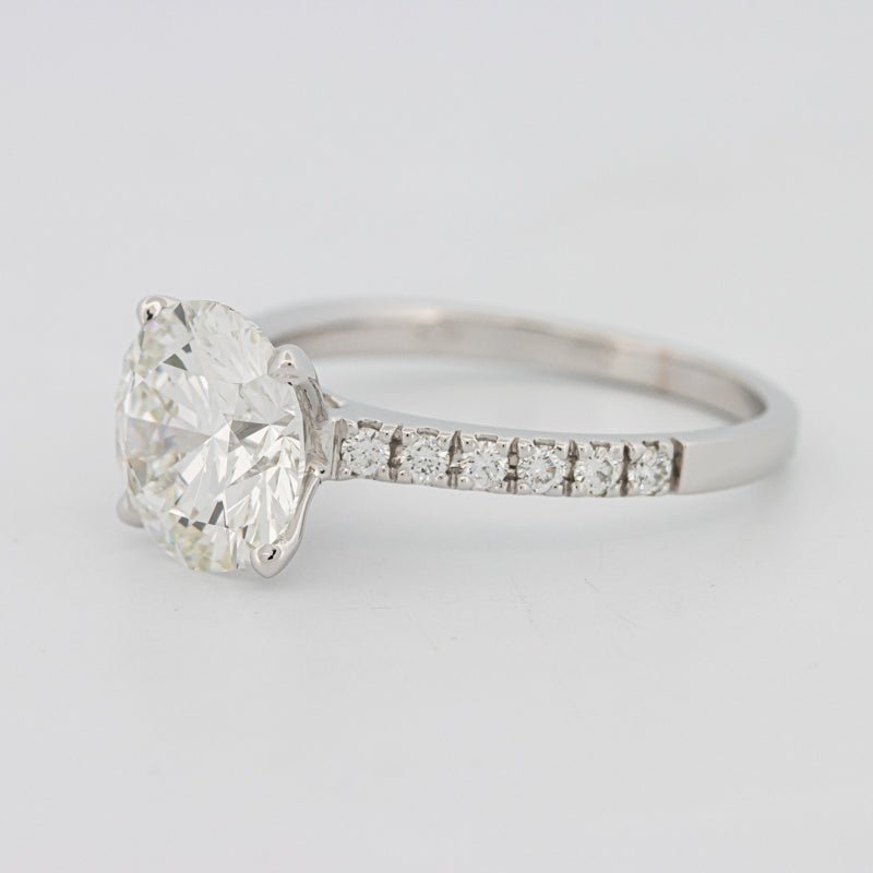2.50 CT Round Solitaire Pavé (LG) - ZIZOV DIAMONDS
