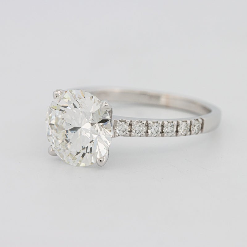 2.50 CT Round Solitaire Pavé (LG) - ZIZOV DIAMONDS