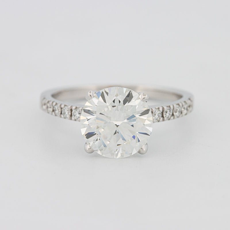 2.50 CT Round Solitaire Pavé (LG) - ZIZOV DIAMONDS