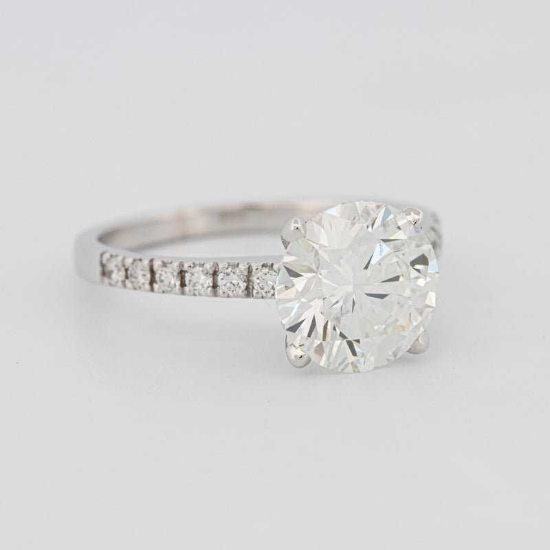 2.50 CT Round Solitaire Pavé (LG) - ZIZOV DIAMONDS