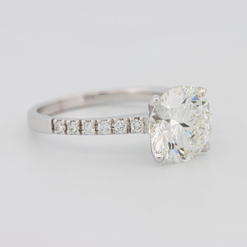 2.50 CT Round Solitaire Pavé (LG) - ZIZOV DIAMONDS