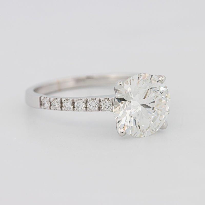 2.50 CT Round Solitaire Pavé (LG) - ZIZOV DIAMONDS
